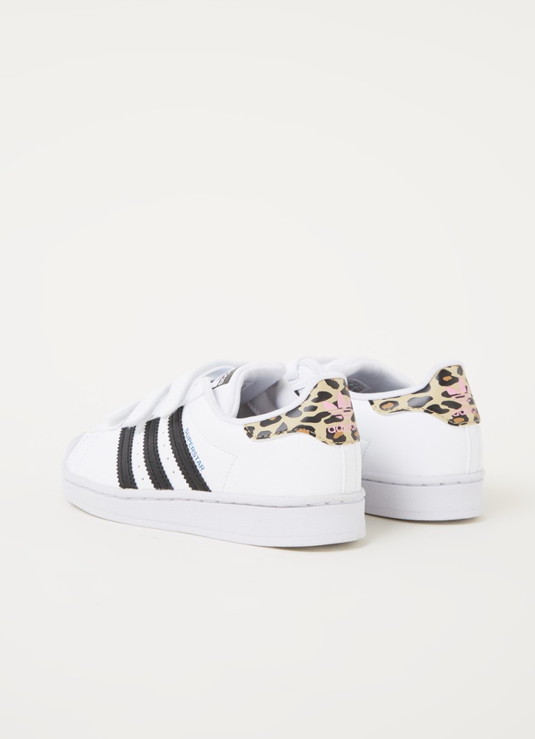 Vermindering Fysica logboek adidas Superstar sneaker met panterprint • Wit • deBijenkorf.be