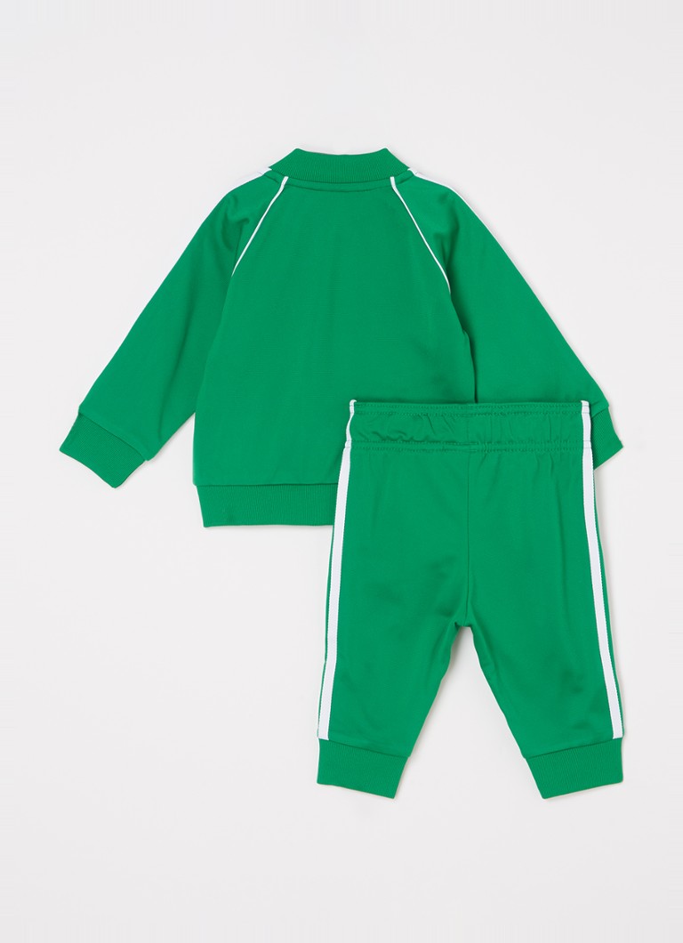 Adidas Superstar trainingspak met logo 2-delig • Groen