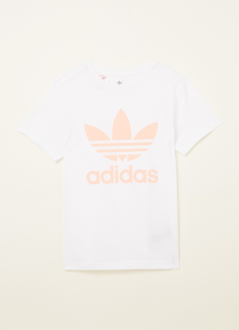 adidas - T-shirt avec imprimé logo - Blanc