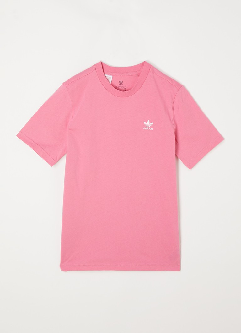 adidas - T-shirt avec imprimé logo - Rose