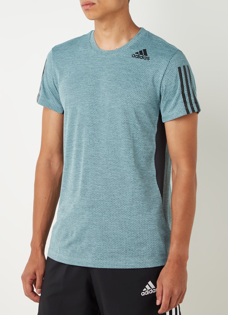 adidas - T-shirt d'entraînement avec logo - Bleu gris