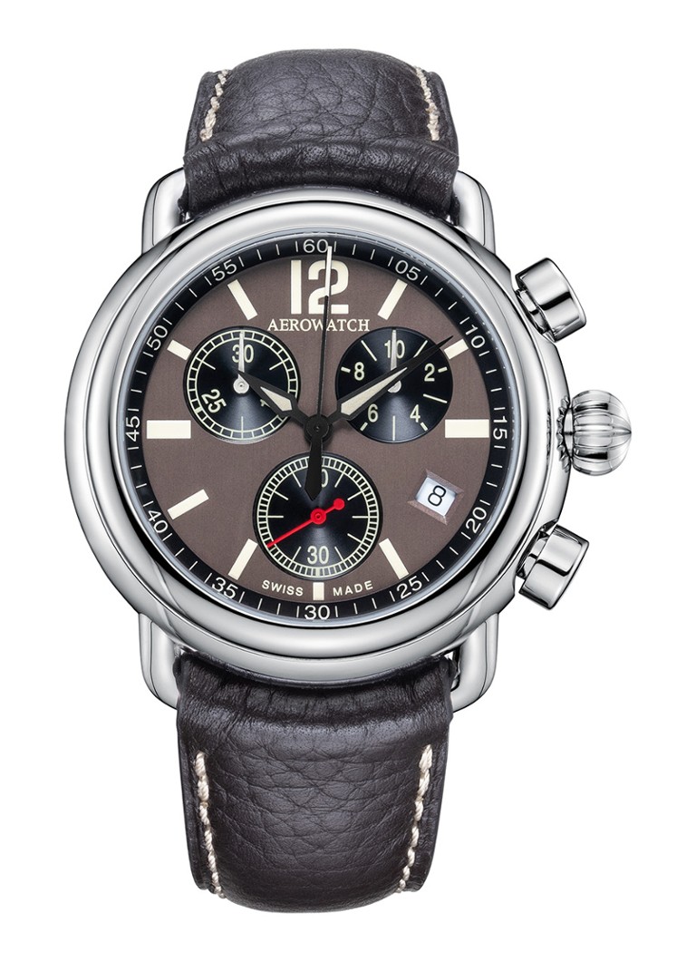 Aerowatch - 1942 horloge A 79100 AA02 - Zilver