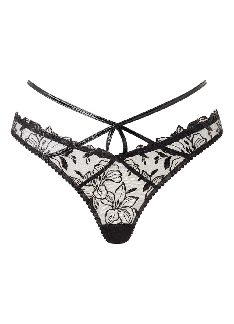 Agent Provocateur - Ozella string van kant - Zwart