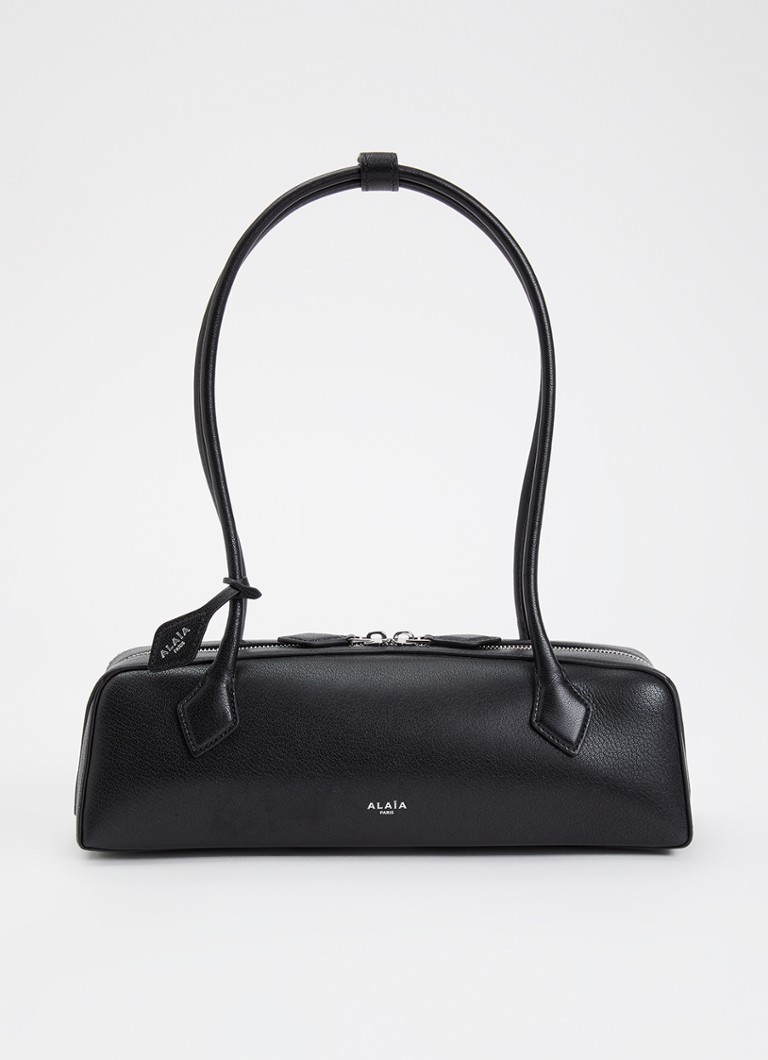 Alaïa - Le Teckel Medium schoudertas van geitenleer - Zwart