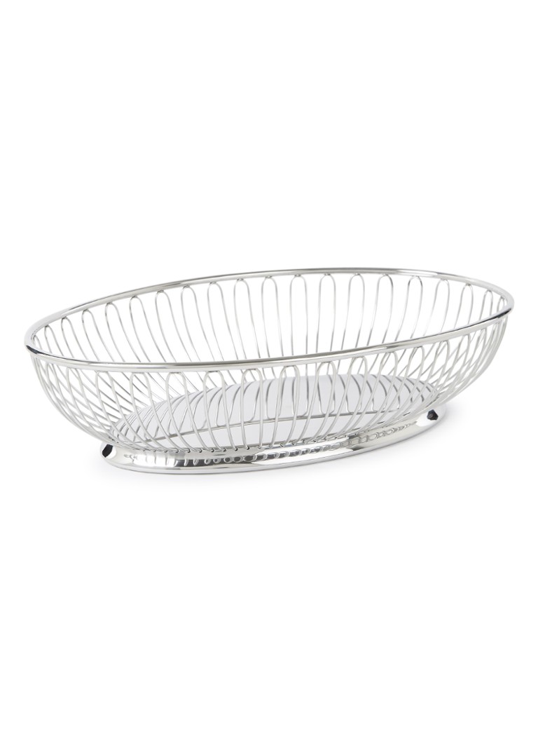 Alessi - Mand van roestvrij staal 28 x 20 cm - Zilver