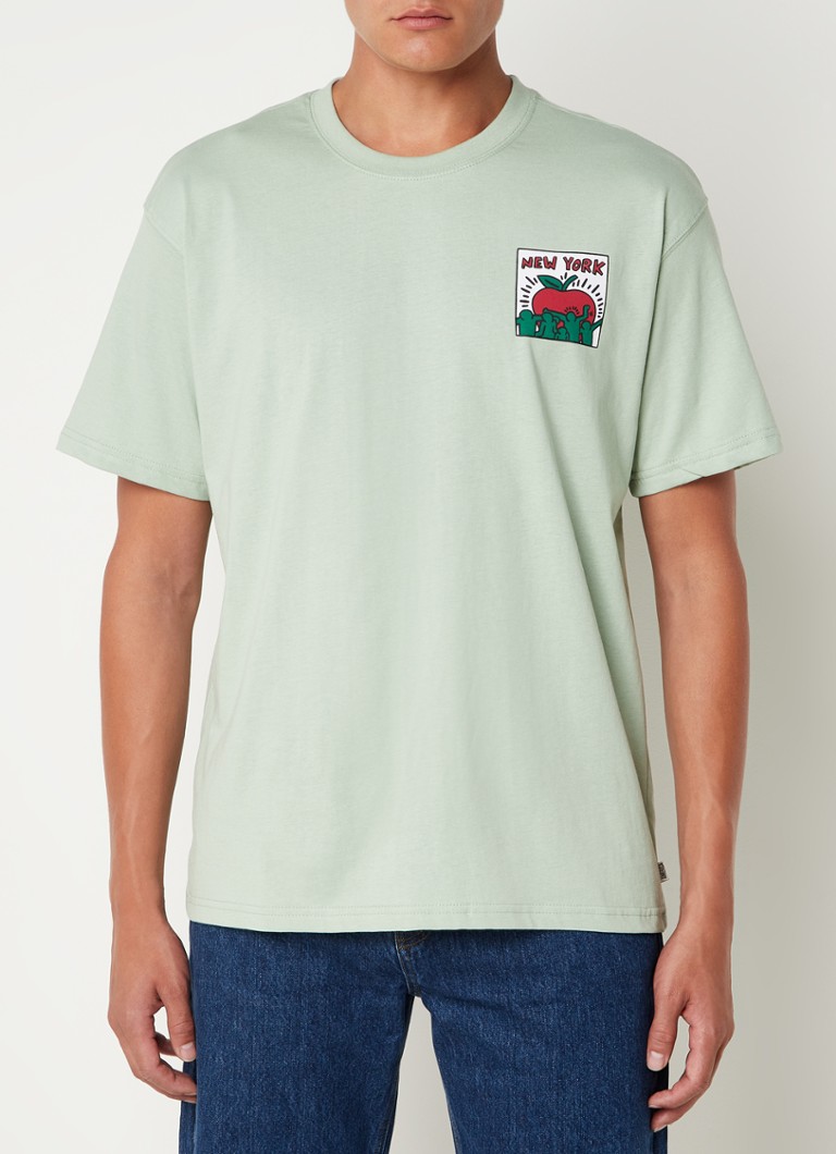 America Today - Edmond T-shirt met print - Lichtgroen