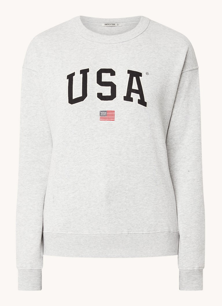 America Today Sweater met Grijsmele • deBijenkorf.be