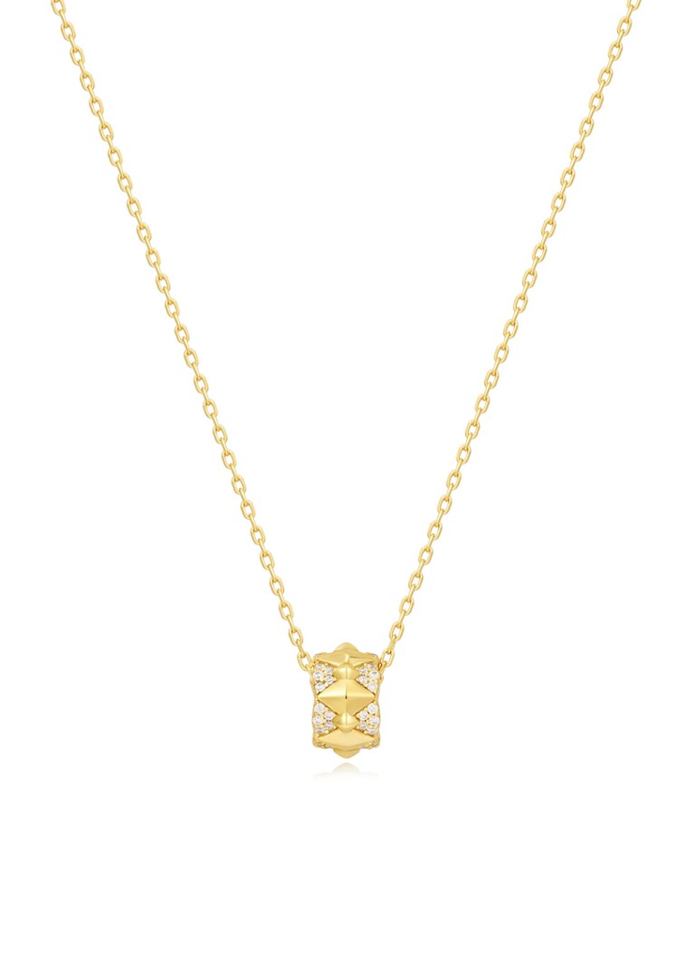Ania Haie - Geometric Sparkle ketting M met zirkonia - Goud