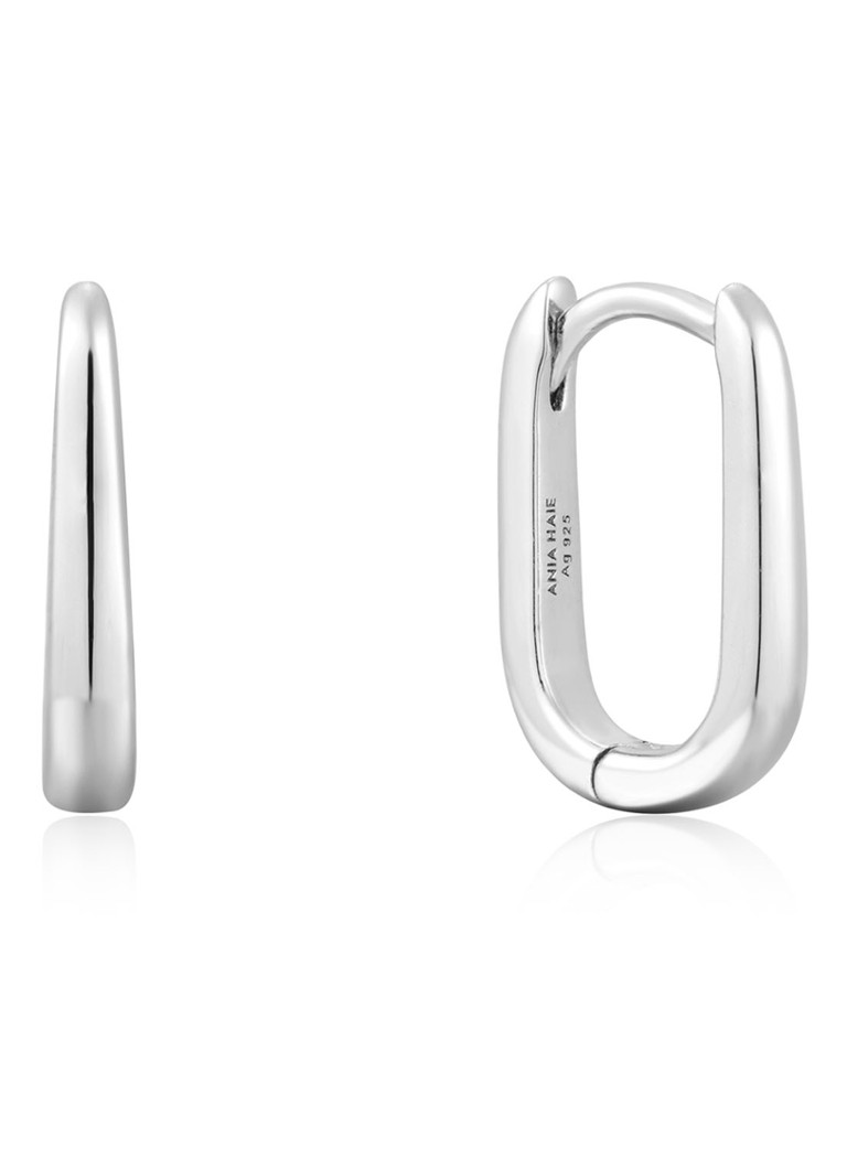 Ania Haie - Oval oorringen S van zilver - Zilver