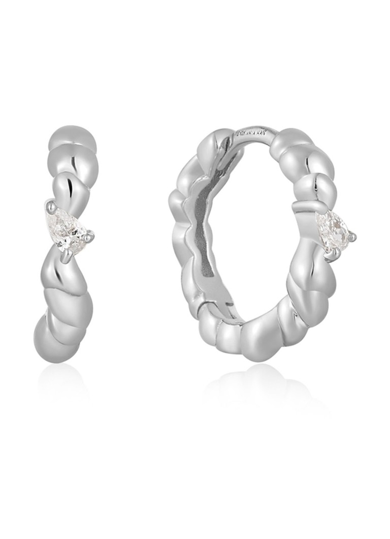 Ania Haie - Twisted Wave oorringen S van zilver - Zilver