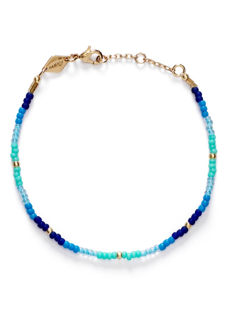 ANNI LU - Tie Dye armband verguld - Bleu