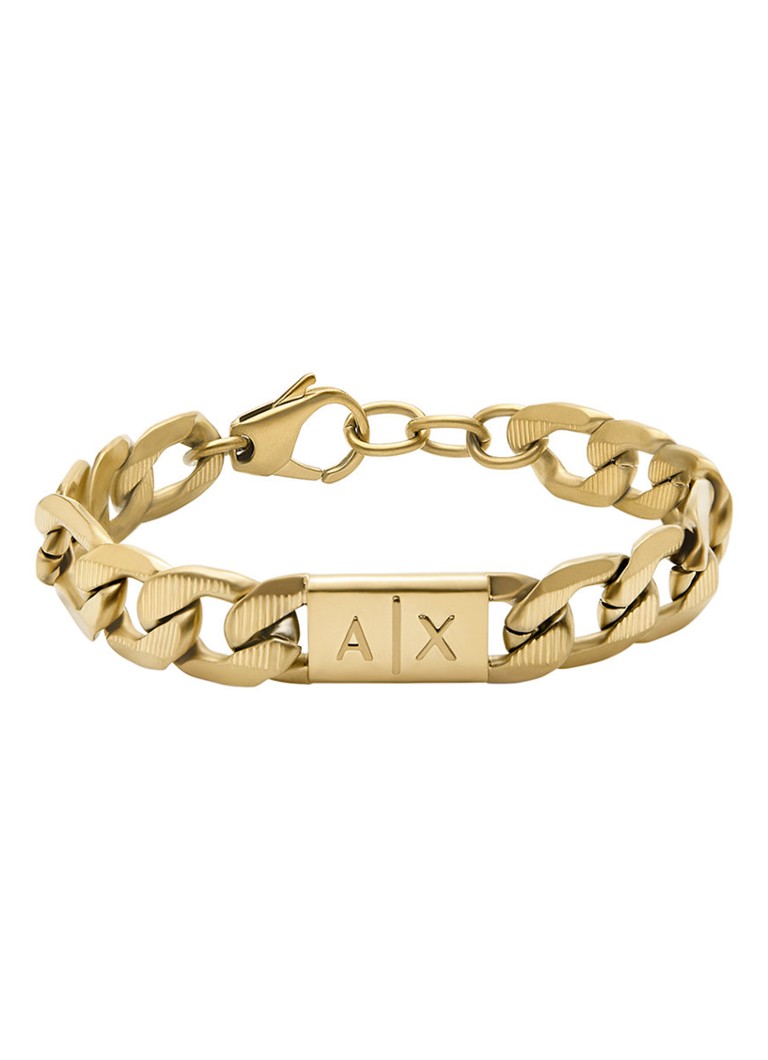 Eenheid Shetland reparatie Armani Exchange Classic schakelarmband met logo AXG0078710 • Goud • deBijenkorf.be Eenheid Shetland reparatie Armani Exchange Classic schakelarmband met logo AXG0078710 • Goud • deBijenkorf.be