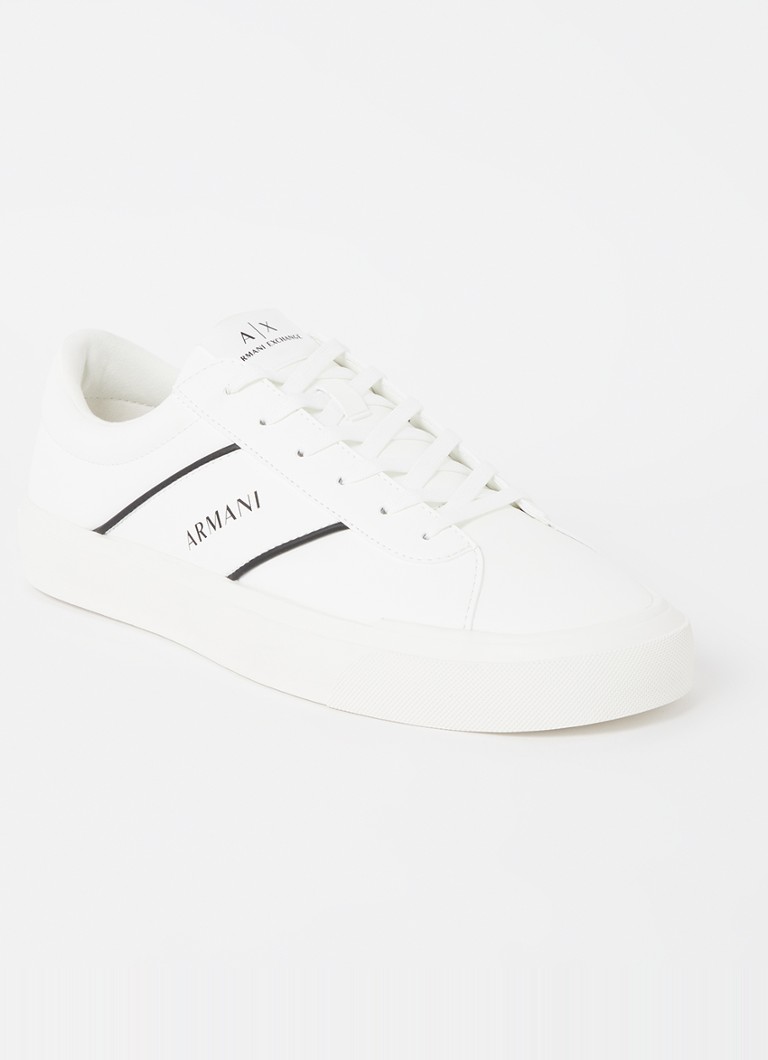 Armani Exchange - Sneaker met logo  - Gebroken wit