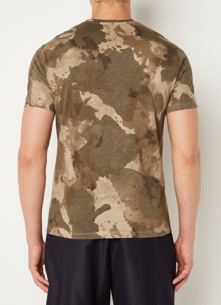 Armani Exchange T-shirt avec logo et imprimé camouflage • de Bijenkorf  Belgique