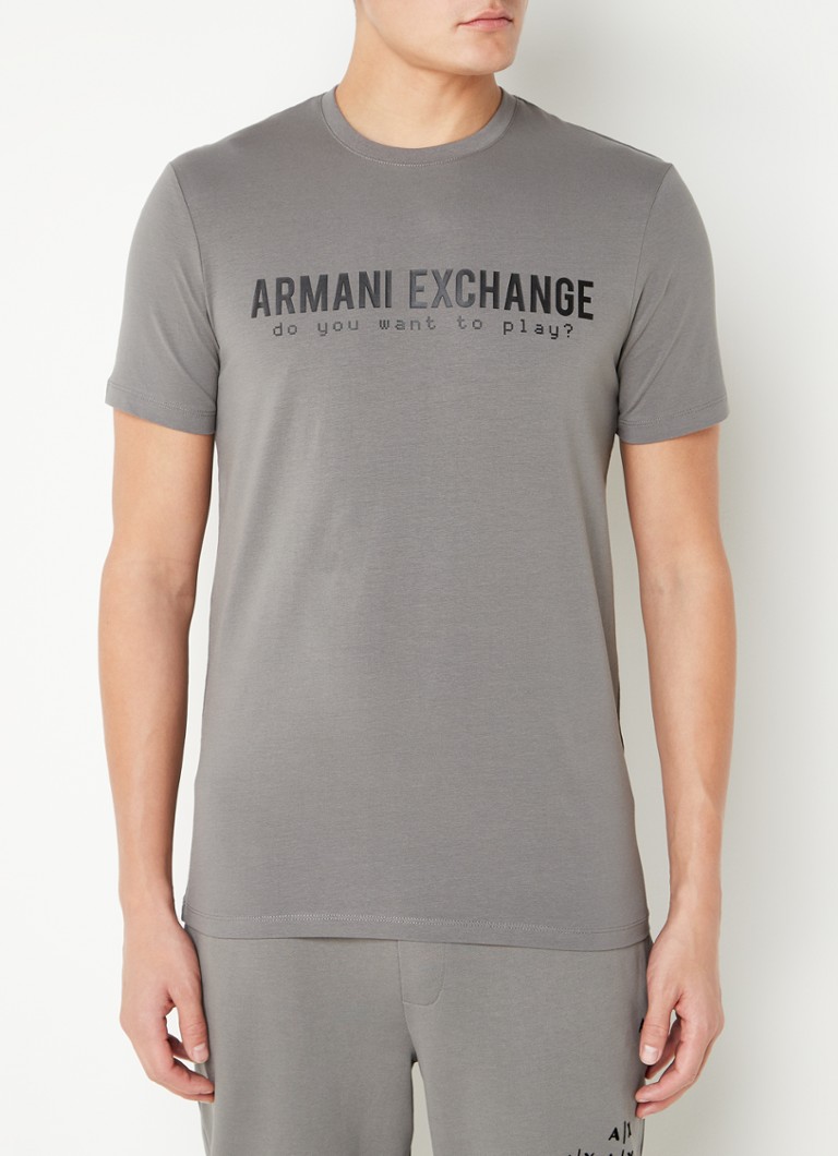 Armani Exchange - T-SHIRT - Donkergrijs