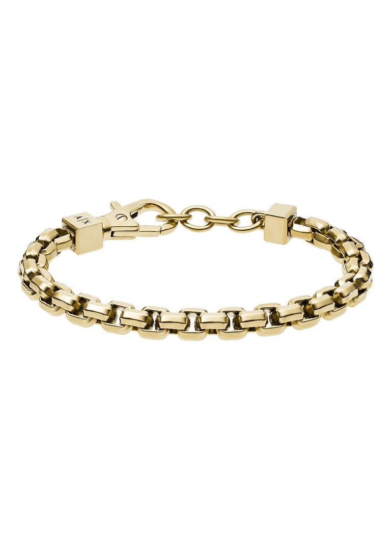 Armani - Schakelarmband met logo AXG0046710 - Goud