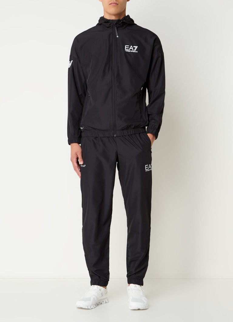 Armani - Trainingspak met capuchon en ritszakken - Diepzwart