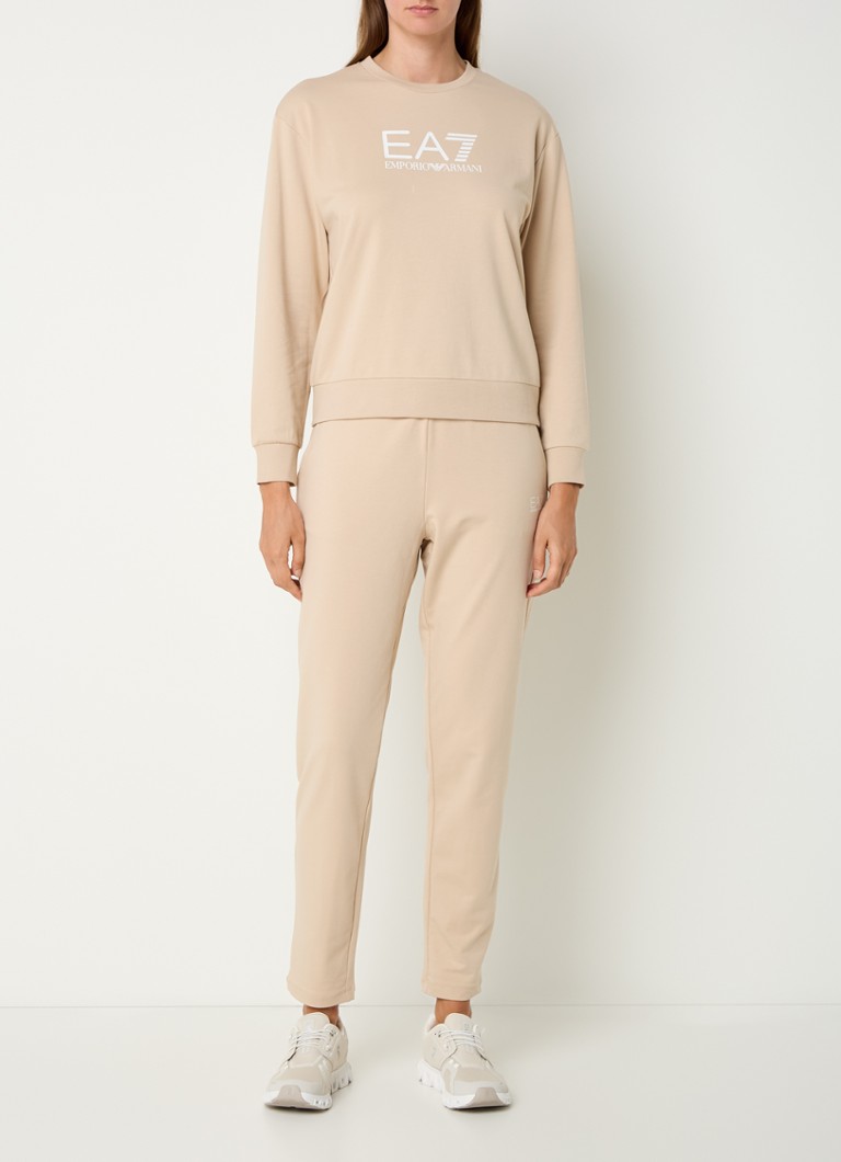 Armani - Trainingspak met logoprint - Beige
