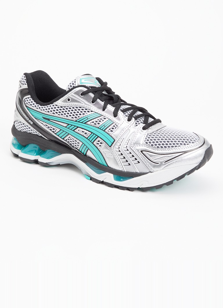 ASICS - Gel-Kayano 14 sneaker met mesh en metallic details - Zeegroen