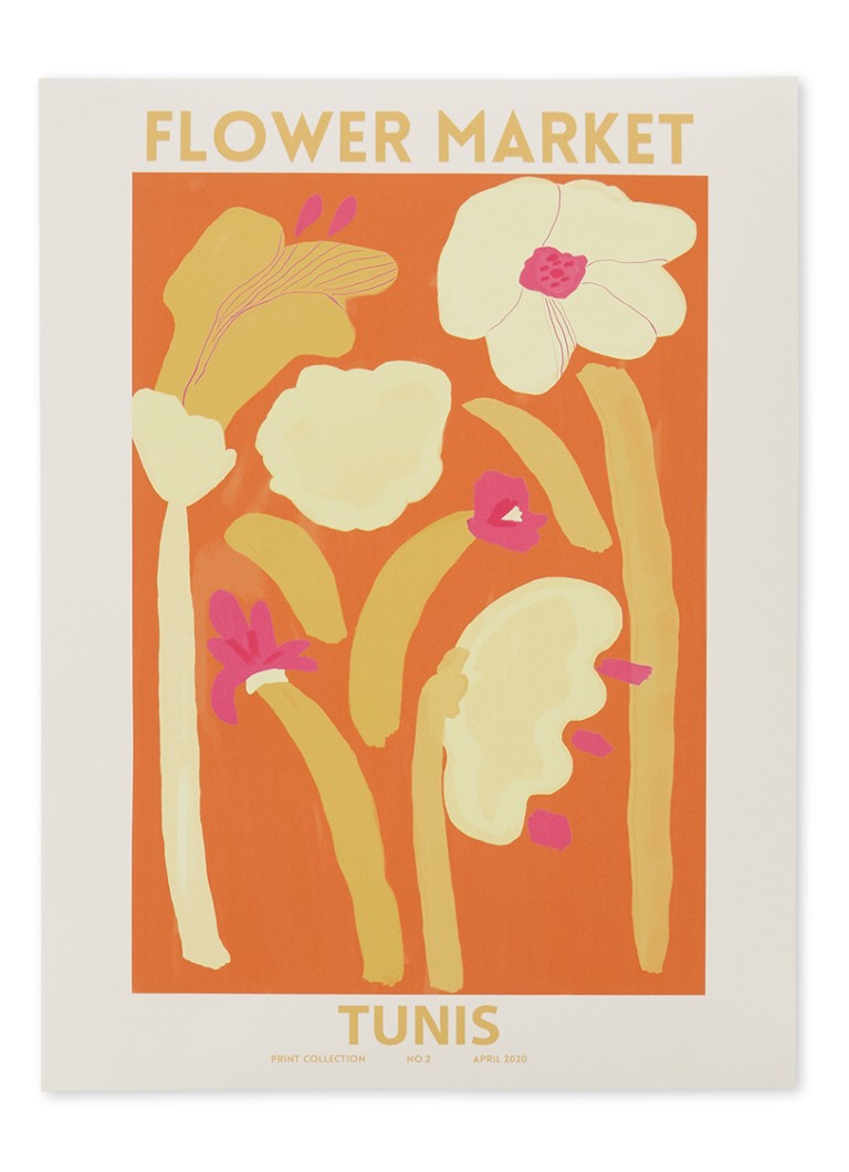 Astrid Wilson - Tunis print 50 x 70 cm - Orange