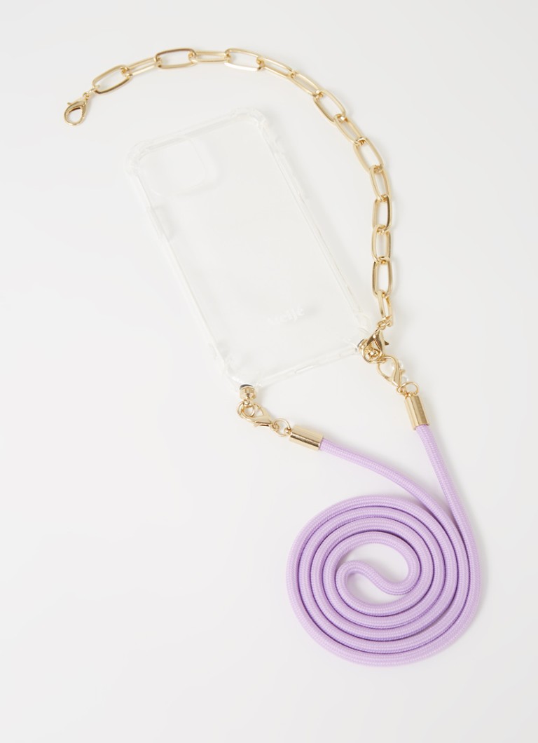Ateljé - Lilac Shortgold crossbody telefoonhoes voor iPhone 11 Pro - Transparant