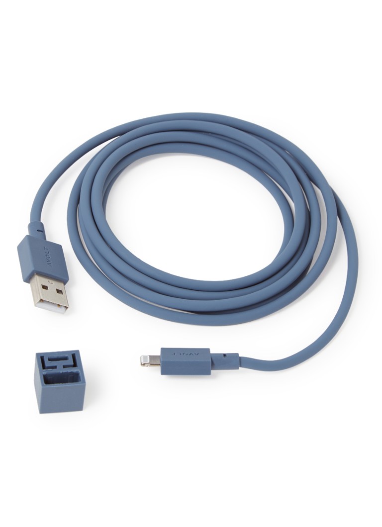 Avolt - Cable 1 USB A naar Lighting 1,8 meter - Blauw