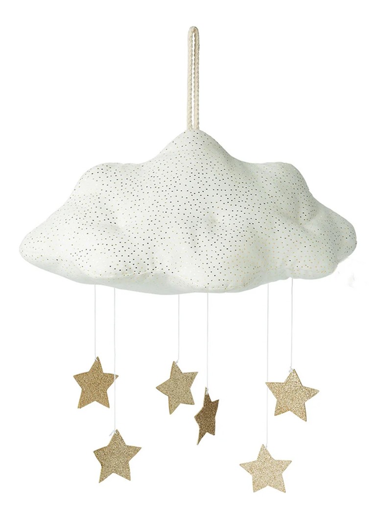 B.T. Chaps - Cloud With Stars boxmobiel in linnenblend 34 cm  - Goud