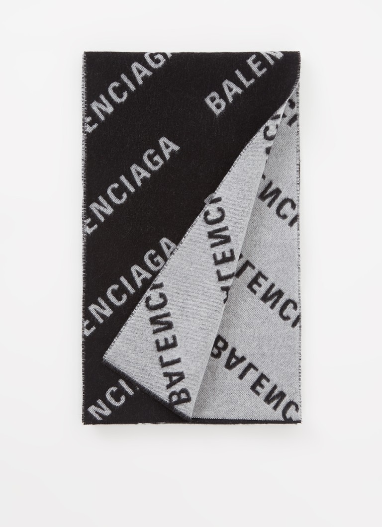 dañar robo vendedor Balenciaga Écharpe en laine avec imprimé logo 205 x 30 cm • 80% • de  Bijenkorf Belgique
