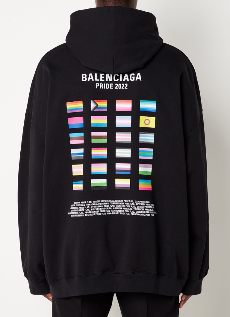 balenciaga backprint hoodie
