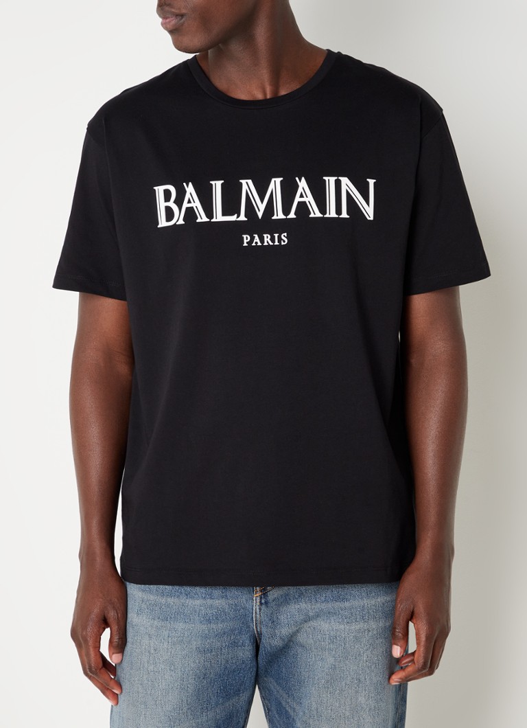 breng de actie Kruiden bolvormig Balmain T-shirt met logoprint • Zwart • deBijenkorf.be
