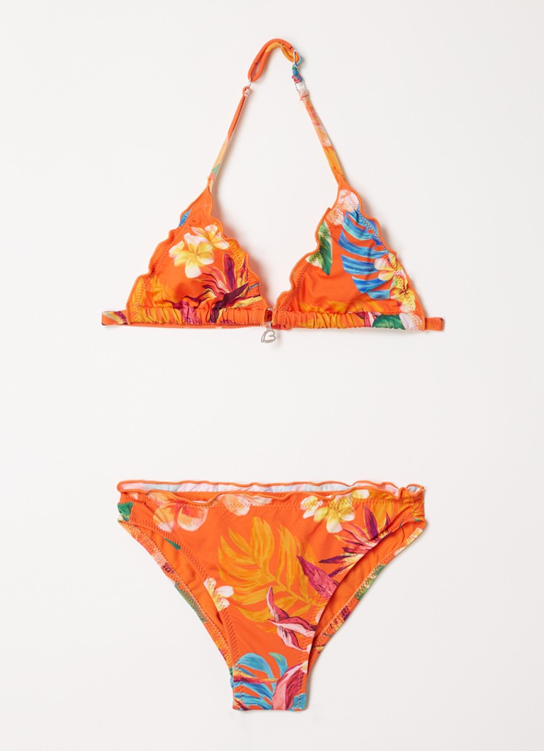Banana Moon - Nalita Maimit bikini met bloemenprint - Oranje