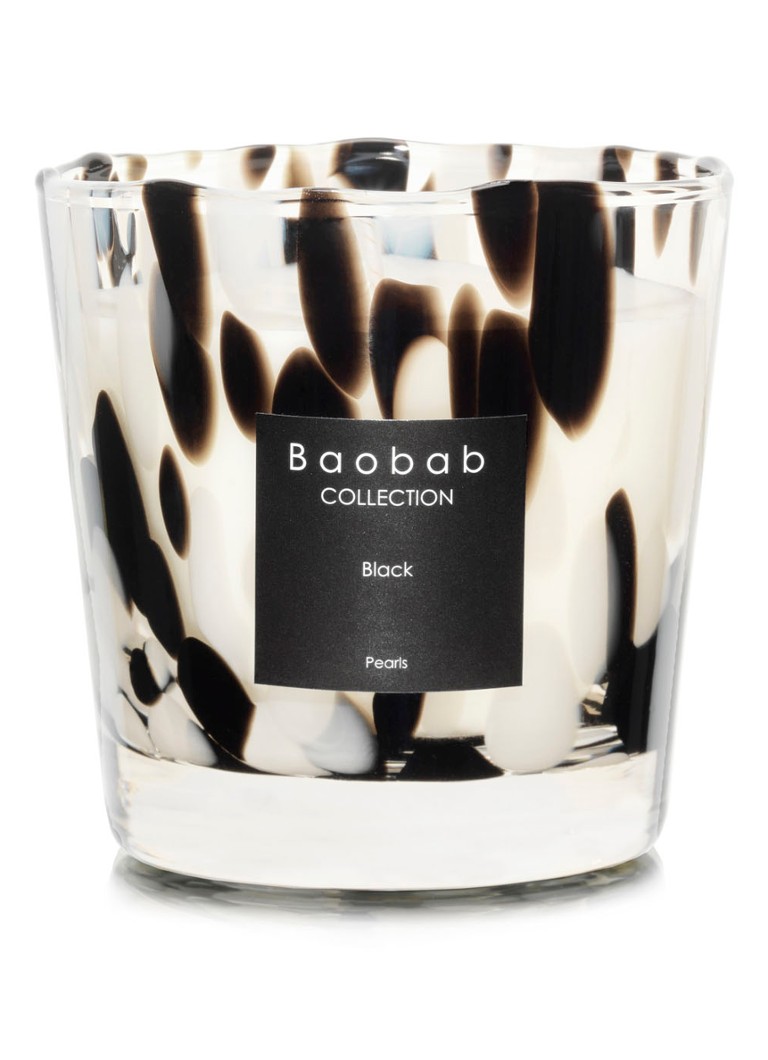 Baobab Collection - Black Pearls Max 1 geurkaars 190 gram - Zwart