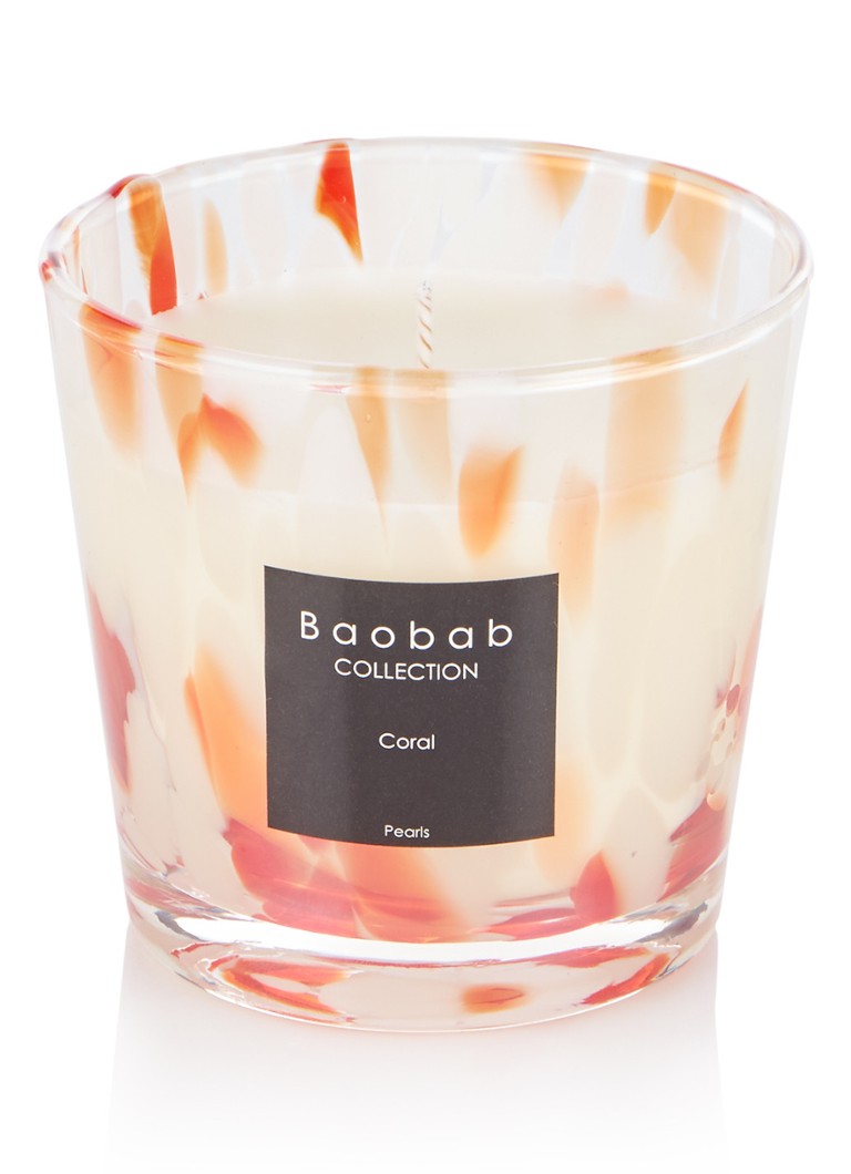 Baobab Collection - Coral Pearls geurkaars - Koraalroze
