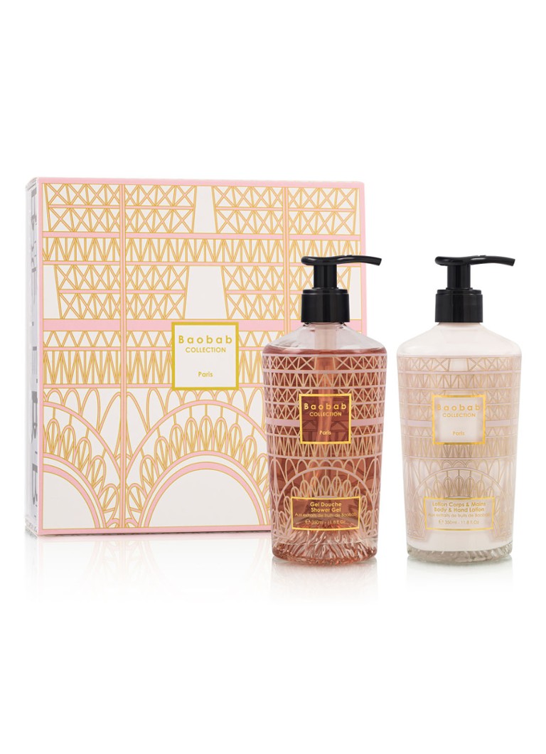 Baobab Collection - Paris bodylotion- & showergel - verzorgingsset - Roze