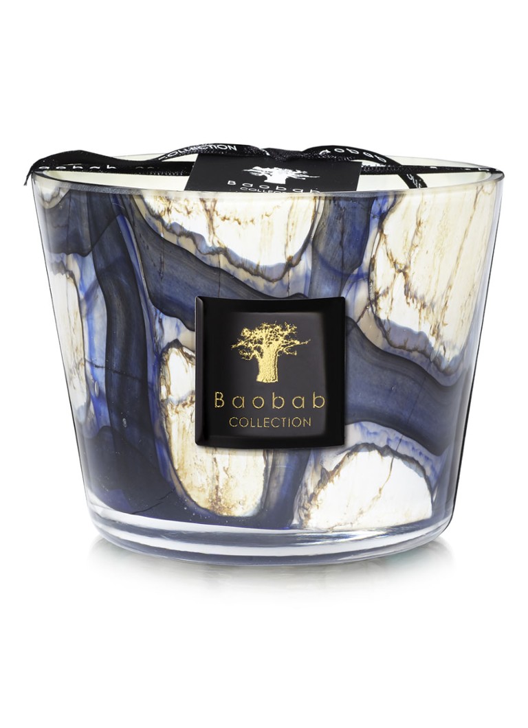 Baobab Collection - Stones Lazuli Max 10 geurkaars 500 gram - Donkerblauw