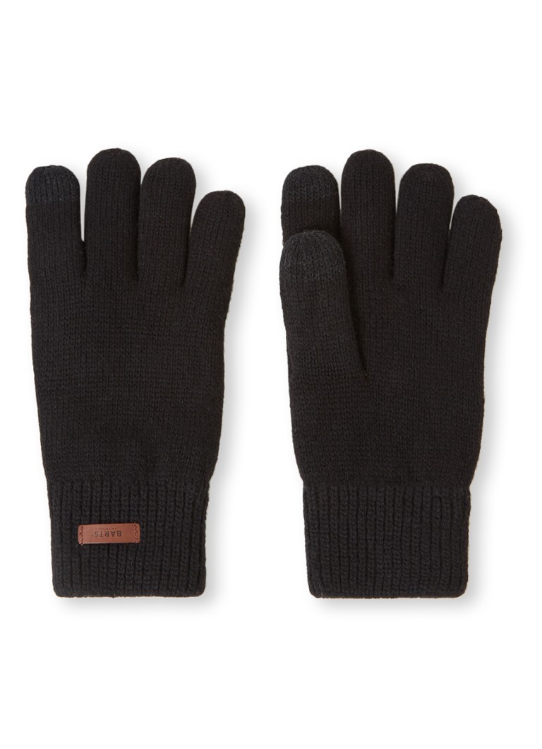 Barts - Rilef handschoenen van wol - Zwart