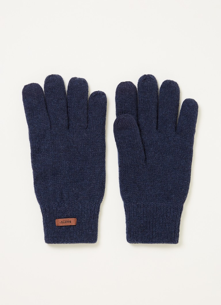 Barts - Rilef handschoenen van wol - Donkerblauw