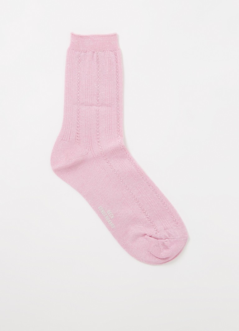 Becksöndergaard - Drake sokken met glitter - Roze