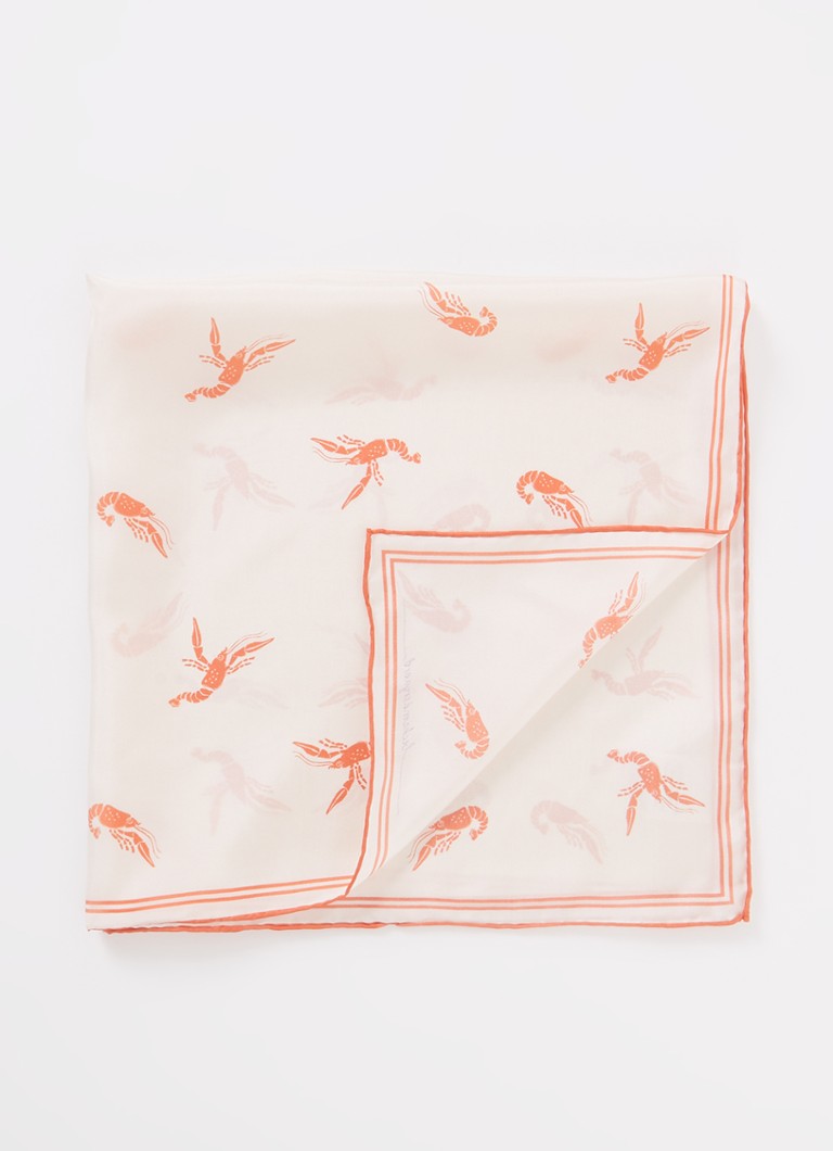 Becksöndergaard - Losteri Sia sjaal van zijde 65 x 65 cm - Creme