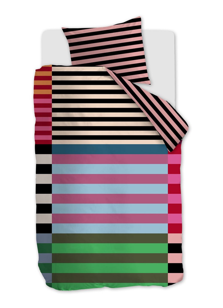 Beddinghouse - Dutch Design Color Clash dekbedovertrekset van katoensatijn - inclusief kussenslopen - Multicolor