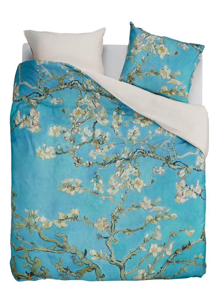 Beddinghouse - Set housse de couette en satin de coton Almond Blossom + taies d'oreiller - Bleu