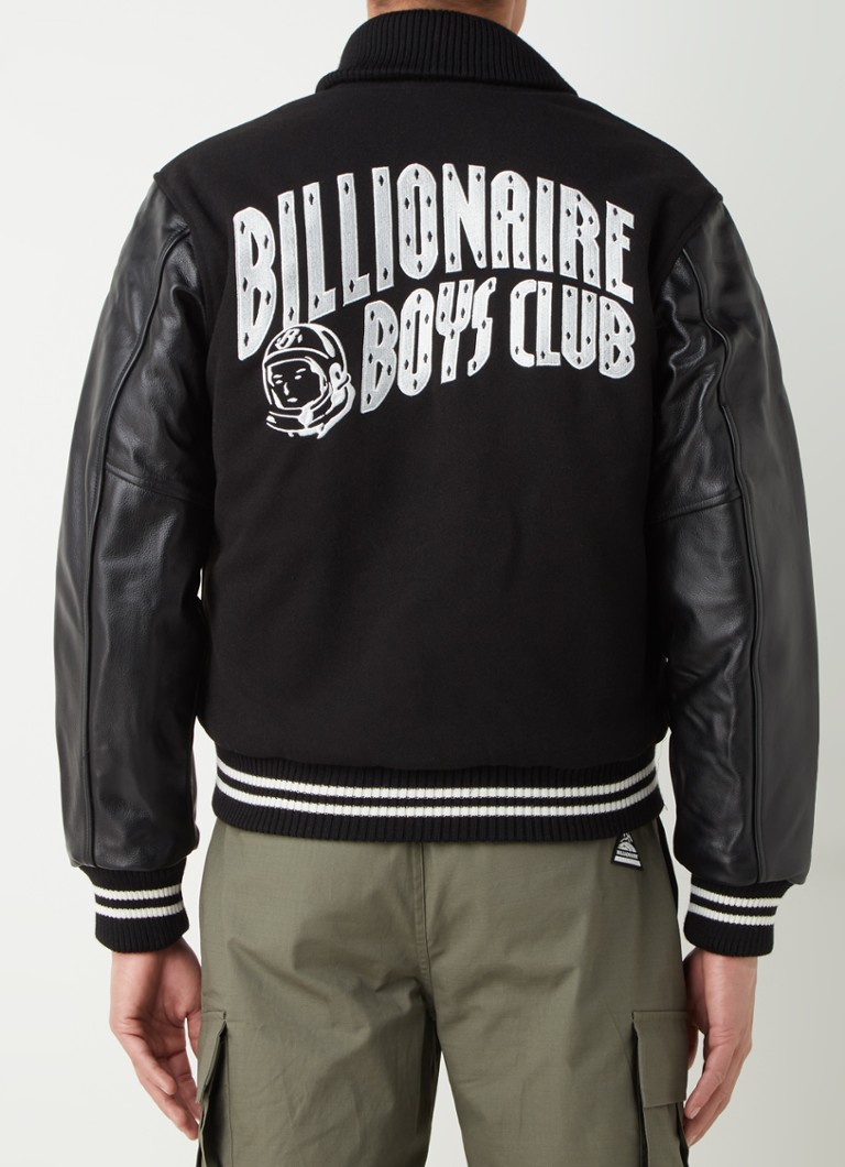 Billionaire Boys Club - Astro jack met front- en backprint en leren details - Zwart