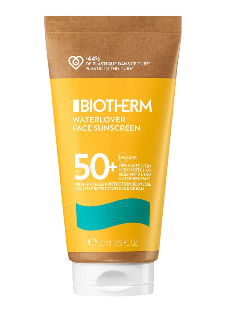 Biotherm - Waterlover Face Sunscreen SPF50 - zonnebrand voor het gezicht - null