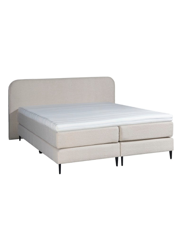 Bloemendaal - Treviso boxspring combinatie inclusief matras en topper    - Beige