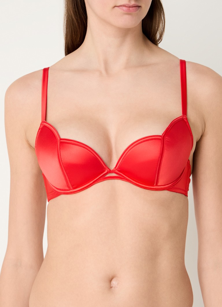Bluebella - Cara voorgevormde beugel bh van satijn - Rood