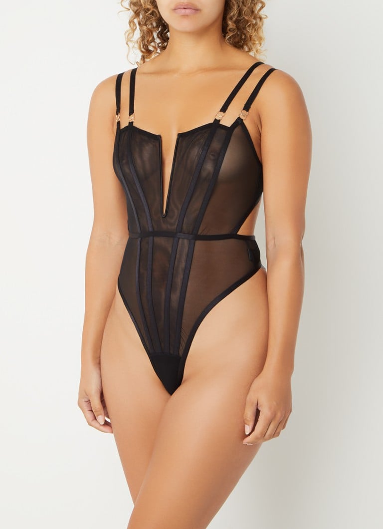 Bluebella - Elizabeth body van mesh - Zwart