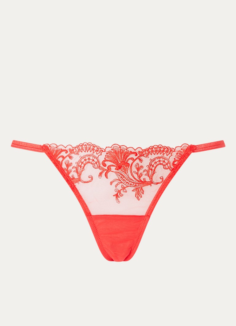 Bluebella - Marseille tanga met borduring - Rood