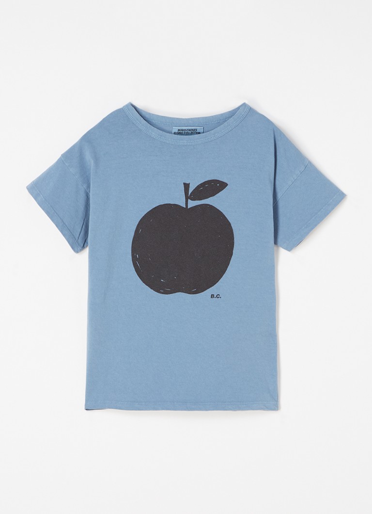 BOBO CHOSES - T-shirt van biologisch katoen met print - Blauw