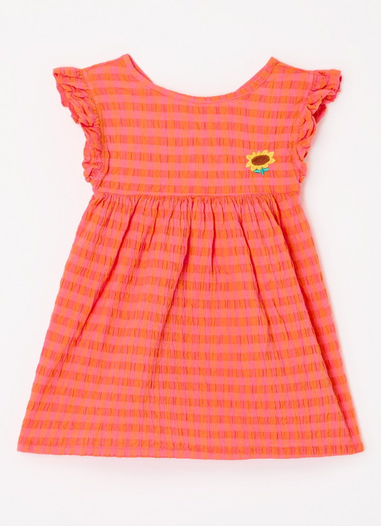 BOBO CHOSES - Vichy jurk met structuur - Orange