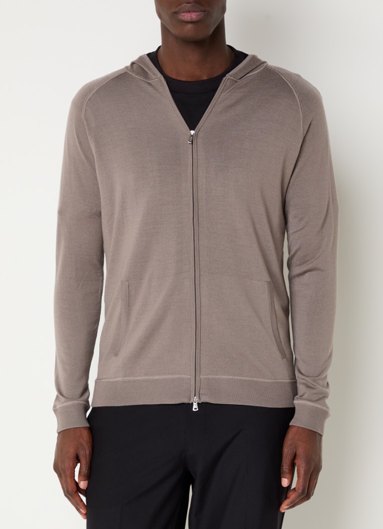 Boggi Milano Fijngebreid vest van wol